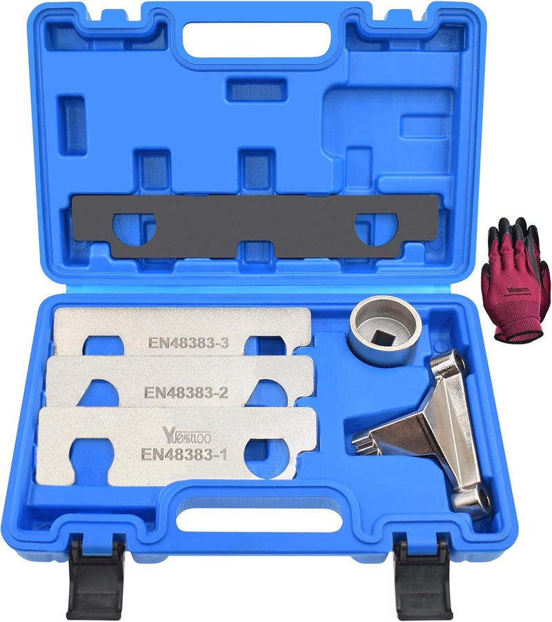 Yuesstloo Camshaft Retaining and Alignment Timing Tool Kit, Compatible with GM GMC Cadillac Buick Pontiac Chevrolet 2.8 2.9 3.0 3.2 3.5 3.6 3.7 4.2 Engine, Replace J-44221 EN-48383 EN-46105 EN-46106 EN-46111 - Image 1